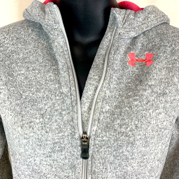 Under Armour Other - Under armour gray marled knitted sweatshirt sweater hoodie, size XS/S